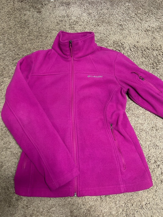 Columbia Sweaters - Women’s Columbia Magenta Full-Zip Fleece Jacket
